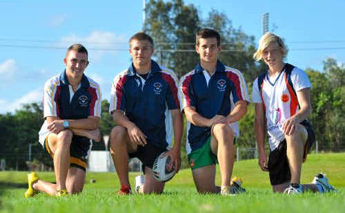 Comets Nathan Dyson, Joel Hayton, Nathan Frankland and Lachy Miller. Comets Nathan Dyson, Joel Hayton, Nathan Frankland and Lachy Miller.